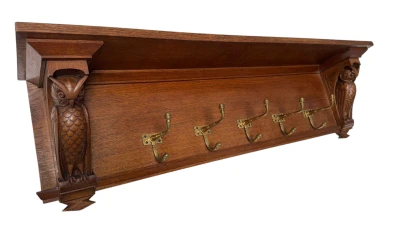 Arts & Crafts Wall Coat Rack by Kobus de Graaff, 1900s